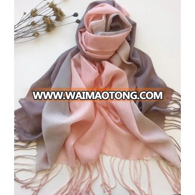 Gradient color pashmina shawl