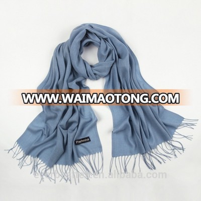 100% viscose plain color pashmina scarf