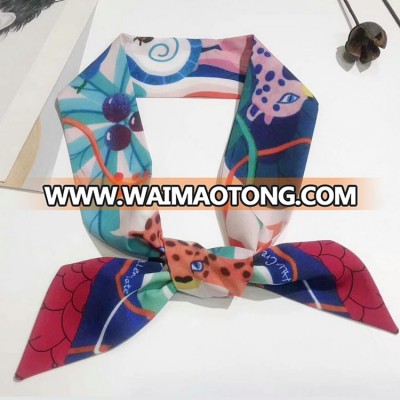 Digital printed twill neck scarf