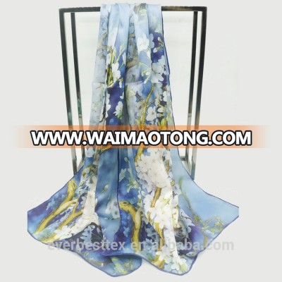 Digital printing silk scarf